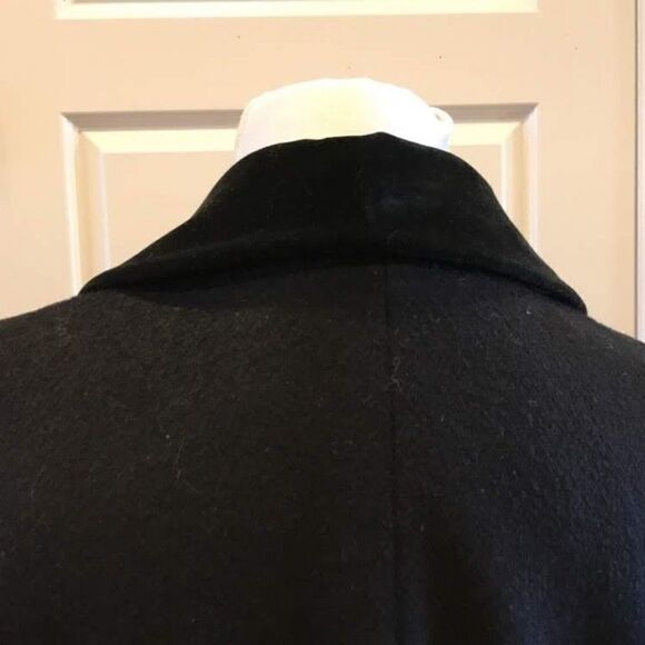 Ashley Scott Double Breasted Black Wool Coat‎ - Picture 3 of 8